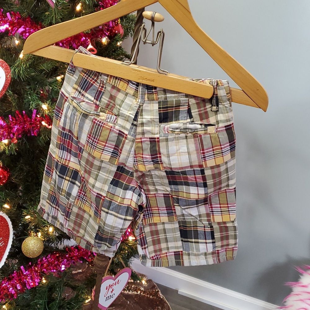 Crazy 8 boy's plaid shorts